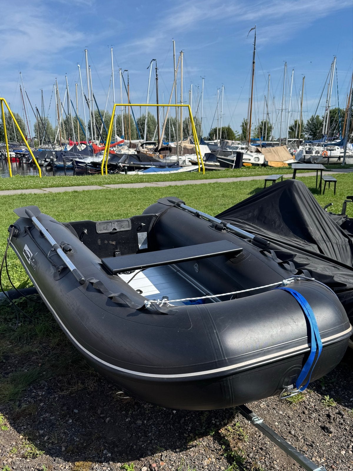 Nimarine Black Rhino 290Alu, excl motor, Watersport en Boten, Ophalen, Aluminium, Zo goed als nieuw, 3 m