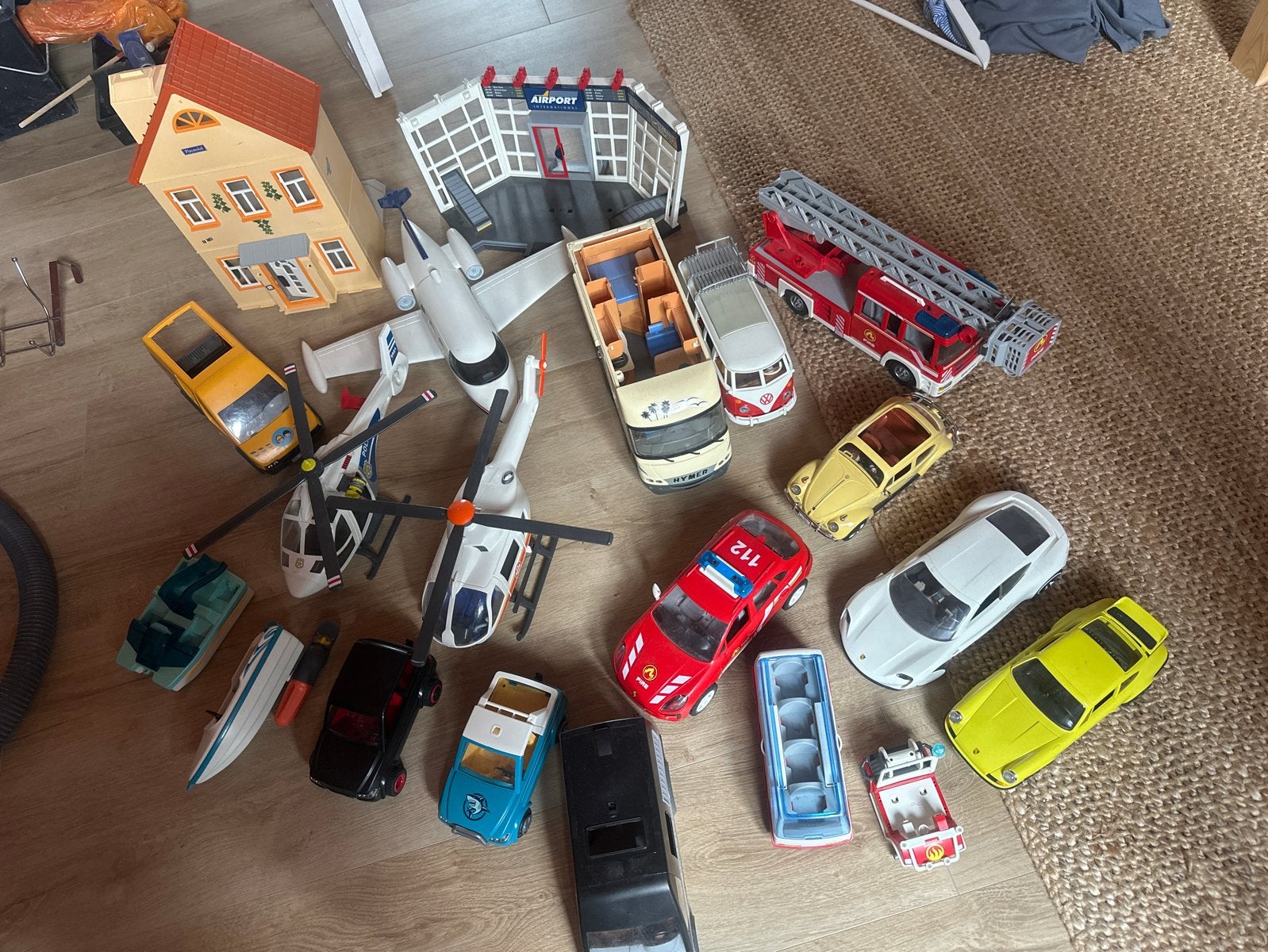 Grote Playmobil Partij: Voertuigen, Huis, Luchthaven & Meer!, Ophalen, Zo goed als nieuw