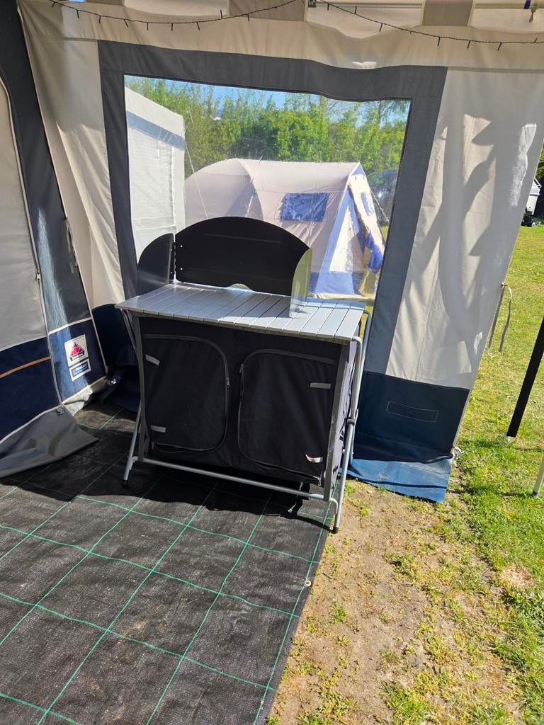 Camping keuken kast met windscherm 90 x 50 cm, Ophalen, Campingkast