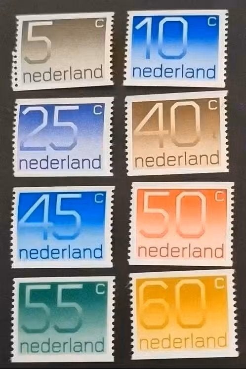 Nederland 1976-1981 - nvph 1108-1115A - Cijferserie Crouwel, Ophalen of Verzenden, Na 1940, Postfris