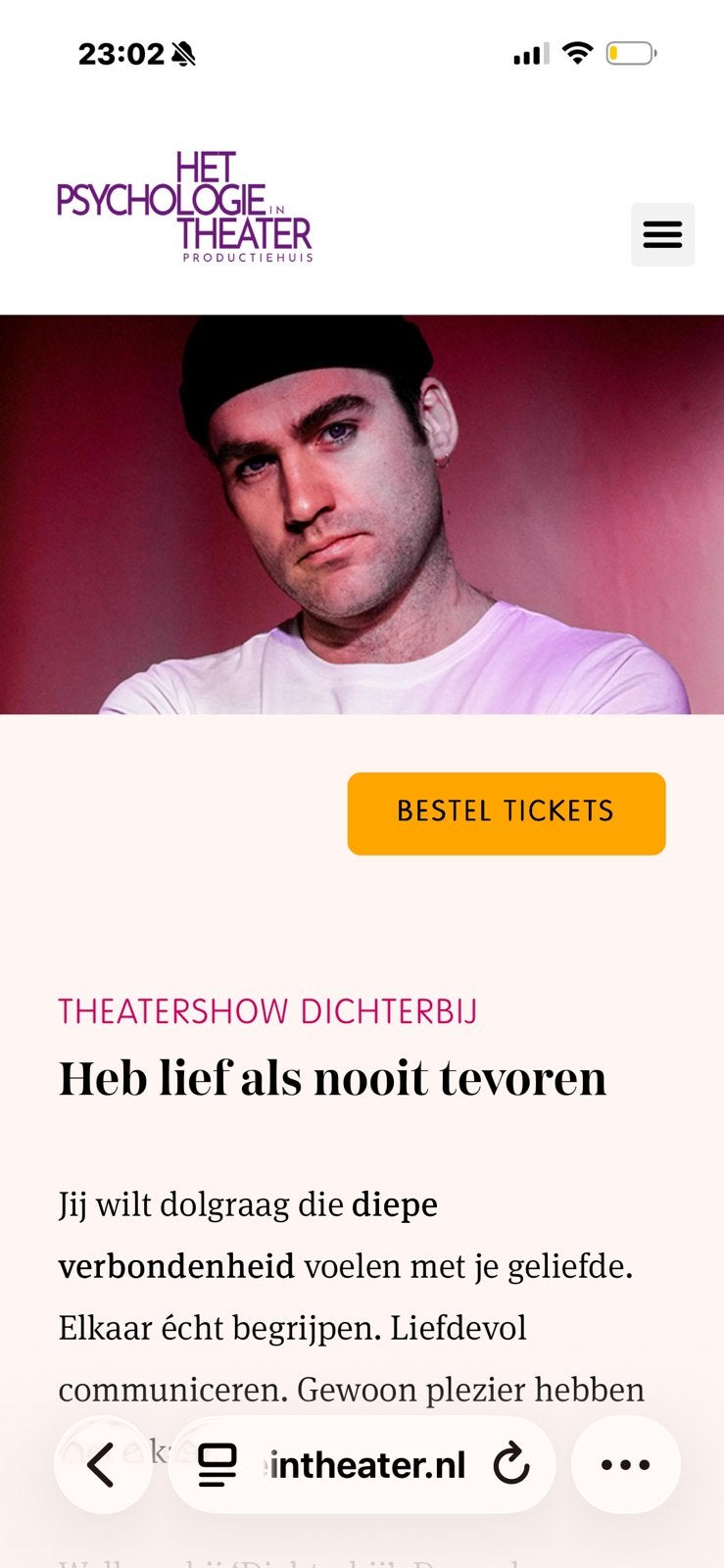 Psychologie in Theater – Nieuwegein- 26 oktober, Tickets en Kaartjes, Twee personen, Oktober, Toneel