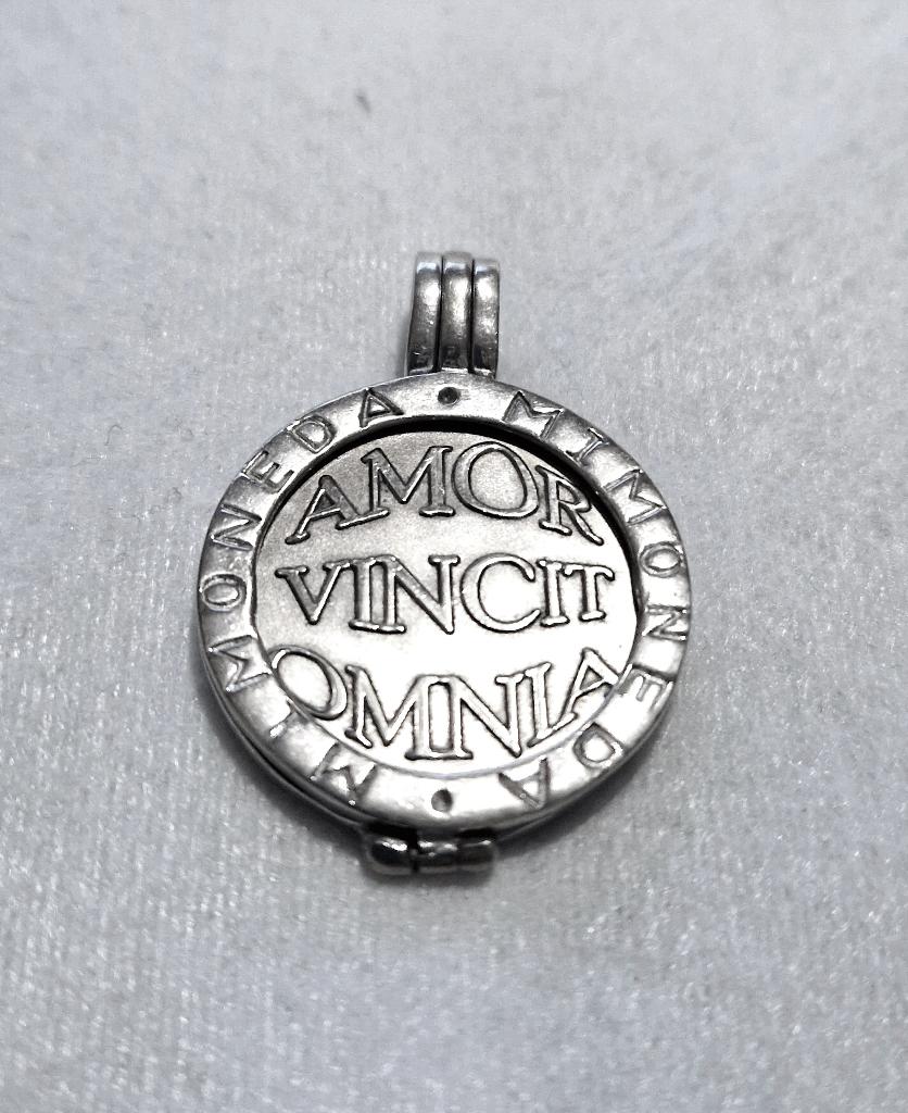 MI MONEDA zilveren (925) MAAT S hanger / pendant + 1 munt, Ophalen, Zo goed als nieuw, Zilver, Zilver