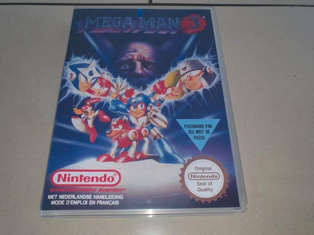 Mega Man 3 NES Game Case, Spelcomputers en Games, Avontuur en Actie, Verzenden, 1 speler, Zo goed als nieuw