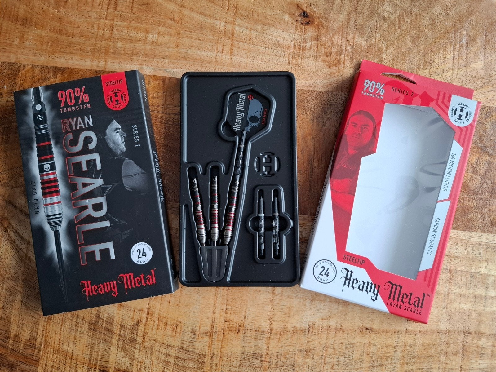 Hartows Ryan Searle V2 90% dartpijlen ZGAN, Ophalen of Verzenden, Zo goed als nieuw, Pijlen