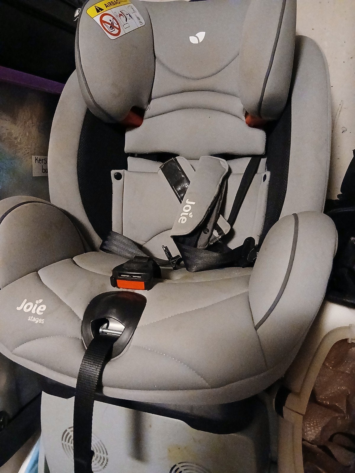 Joie Stages autostoel 0-18 kg - met stiftvlekken, 0 t/m 18 kg, Zijbescherming, Ophalen, Overige merken
