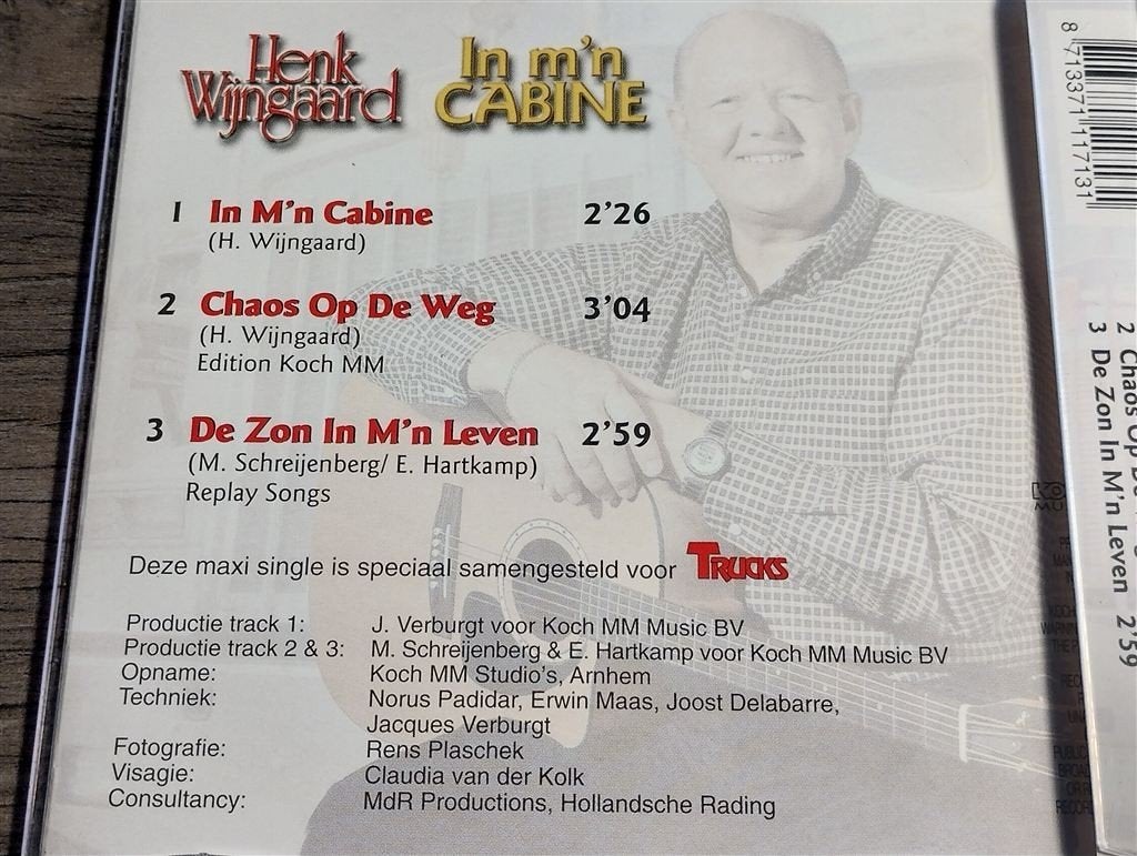 Henk Wijngaard ‎– In M\'n Cabine [CD Single], Cd's en Dvd's, Cd Singles, Ophalen of Verzenden, Zo goed als nieuw, Nederlandstalig