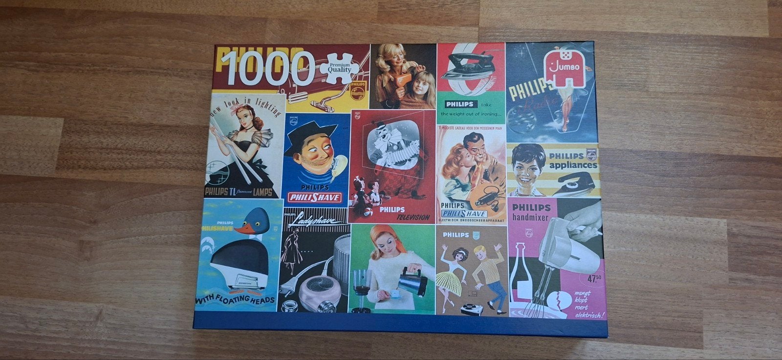 Jumbo Philips Retro Reclame Puzzel 1000 Stukjes, Ophalen of Verzenden, Zo goed als nieuw