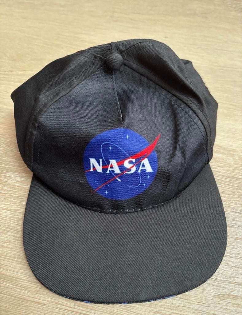 NASA Pet Zwart - 4-7 jaar, Kinderen en Baby's, Kinderkleding | Petten en Hoeden, 110 t/m 116, Jongen of Meisje, Ophalen of Verzenden