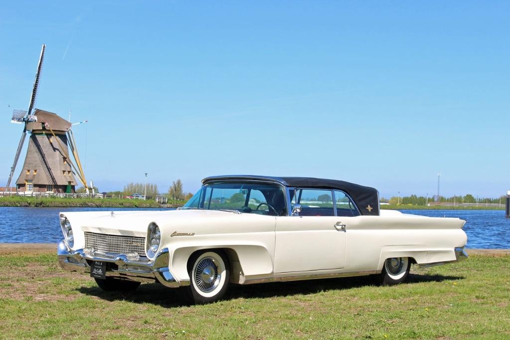 1958 Lincoln Continental Mark III Convertible -Gerestaureerd, Auto's, Automaat, Achterwielaandrijving, Zwart, 7030 cc