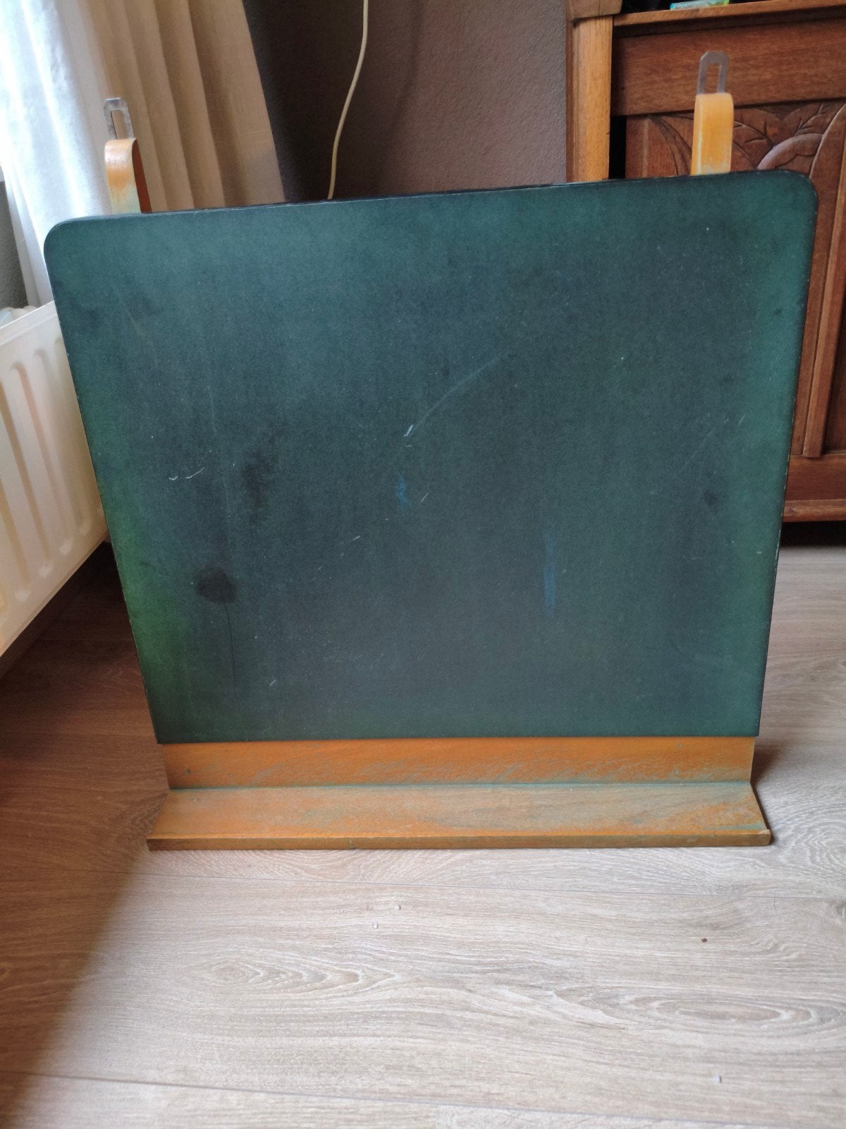 vintage houten schoolbord krijtbord staand of hangend, Diversen, Schoolborden, Ophalen of Verzenden, Mobiel, Gebruikt, Krijtbord