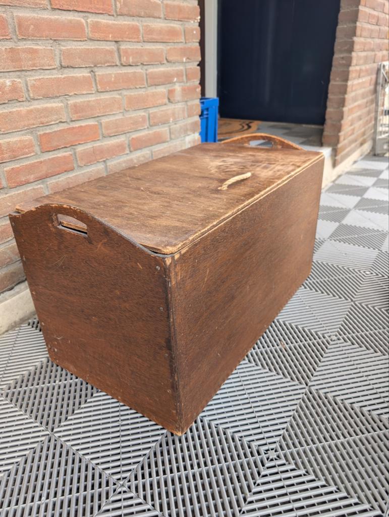 Houten opberg kist, Ophalen, 50 tot 100 cm, Minder dan 50 cm