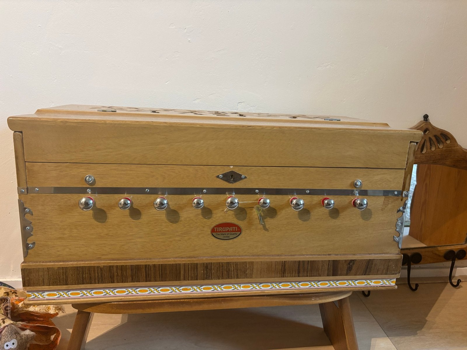 Zo goed als nieuw Indiaas Harmonium - Tirupati Sangeet, Ophalen, Zo goed als nieuw