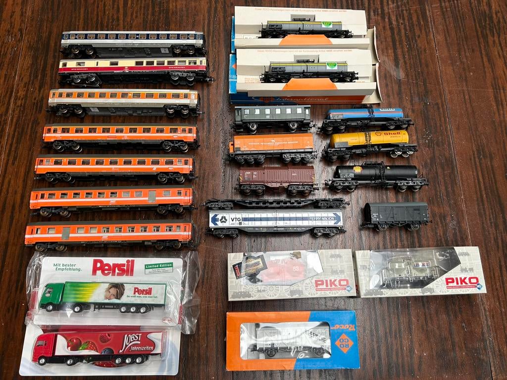 20 wagens 1:87 van Roco, Piko, Märklin, Gebruikt, Gelijkstroom of Wisselstroom, Wagon, Ophalen of Verzenden