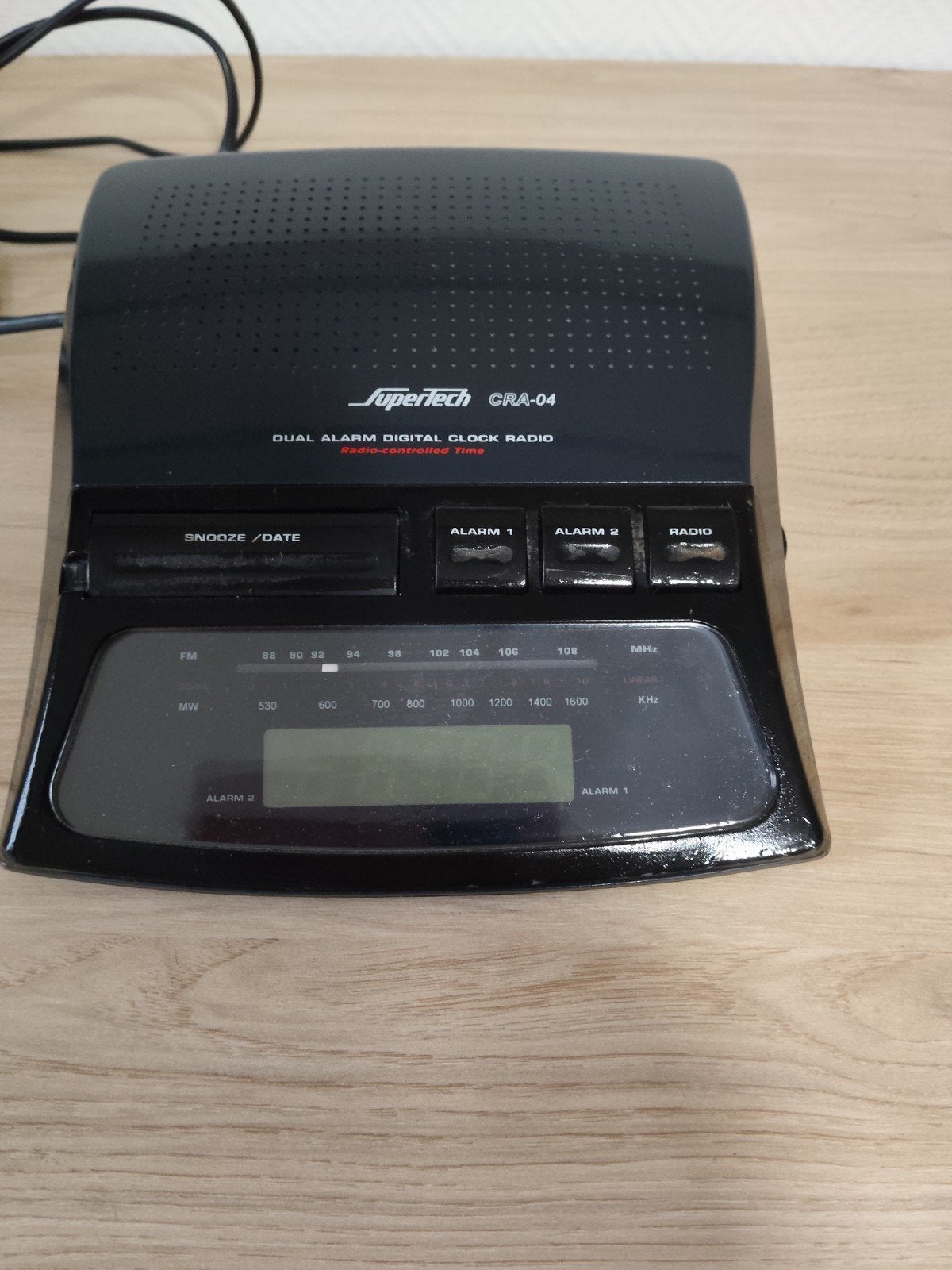 supertech wekkerradio, Ophalen of Verzenden, Gebruikt