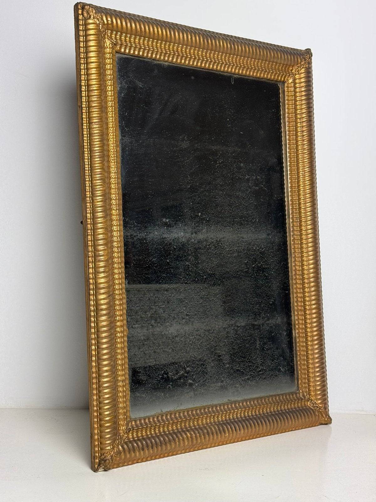 Franse ribbel spiegel 19e eeuw antiek