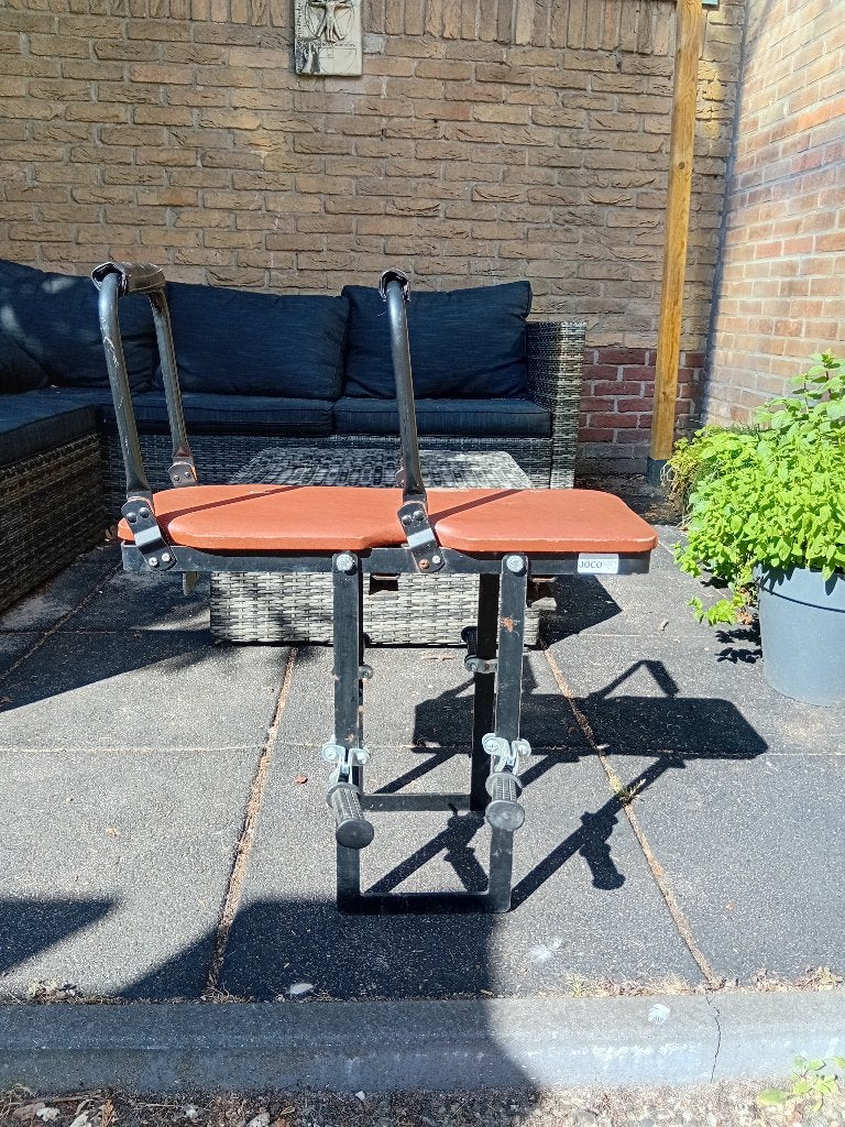 Dubbel duo kinderzitje achterop fiets, Fietsen en Brommers, Fietsaccessoires | Fietsstoeltjes, Ophalen, 15 t/m 36 kg, JOCO, Achterzitje