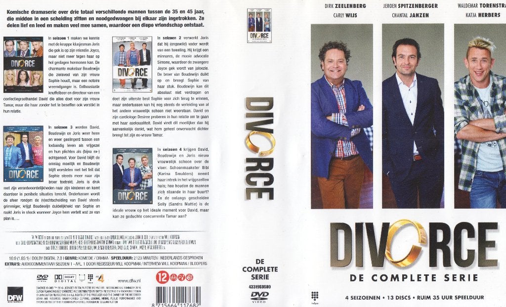 DIVORCE Complete serie - alle 4 seizoenen in een 13 DVD-box, Alle leeftijden, Ophalen of Verzenden, Zo goed als nieuw, Komedie