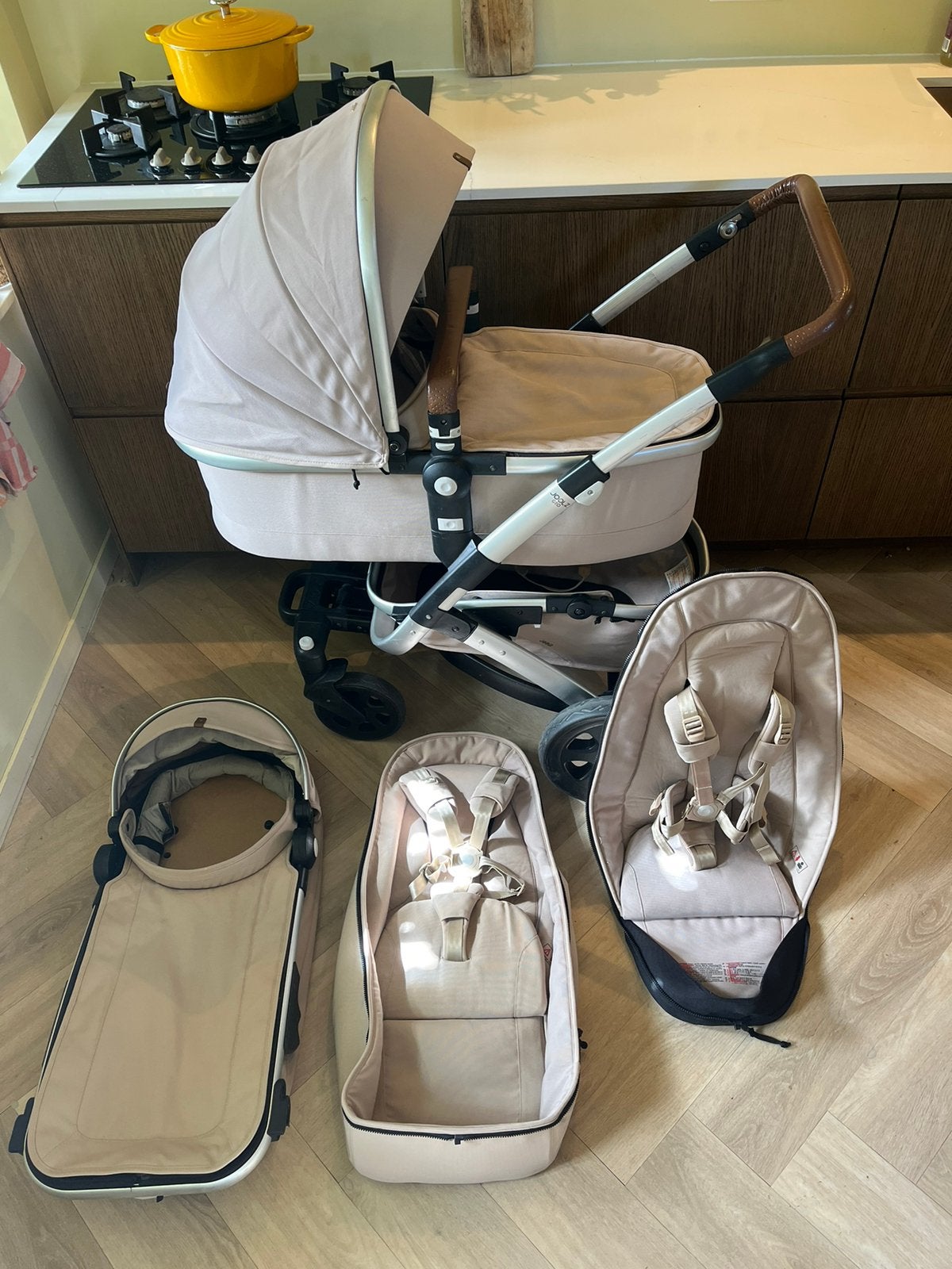Kinderwagen Joolz Geo 3 in 1 duo Sandy Taupe, Kinderen en Baby's, Kinderwagens en Combinaties, Ophalen, Gebruikt, Overige merken
