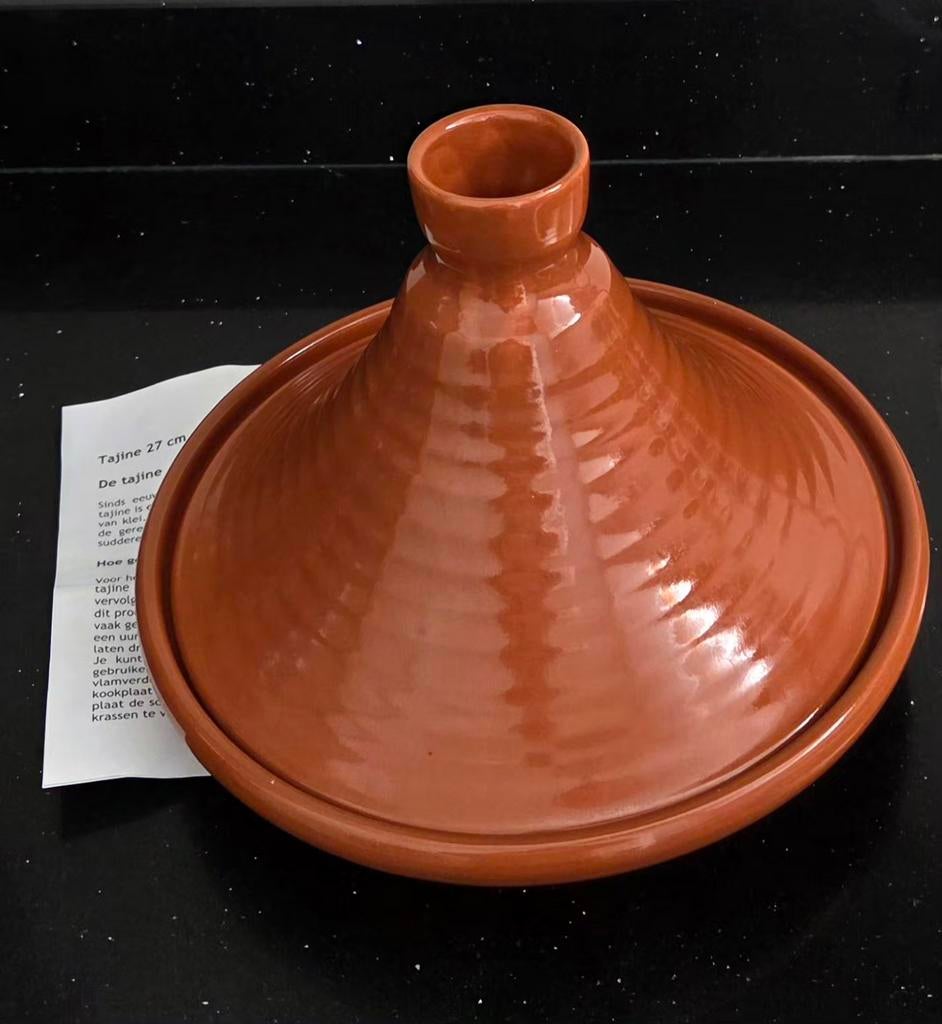 Tajine 27 cm - Zo goed als nieuw, Huis en Inrichting, Ophalen of Verzenden, Zo goed als nieuw