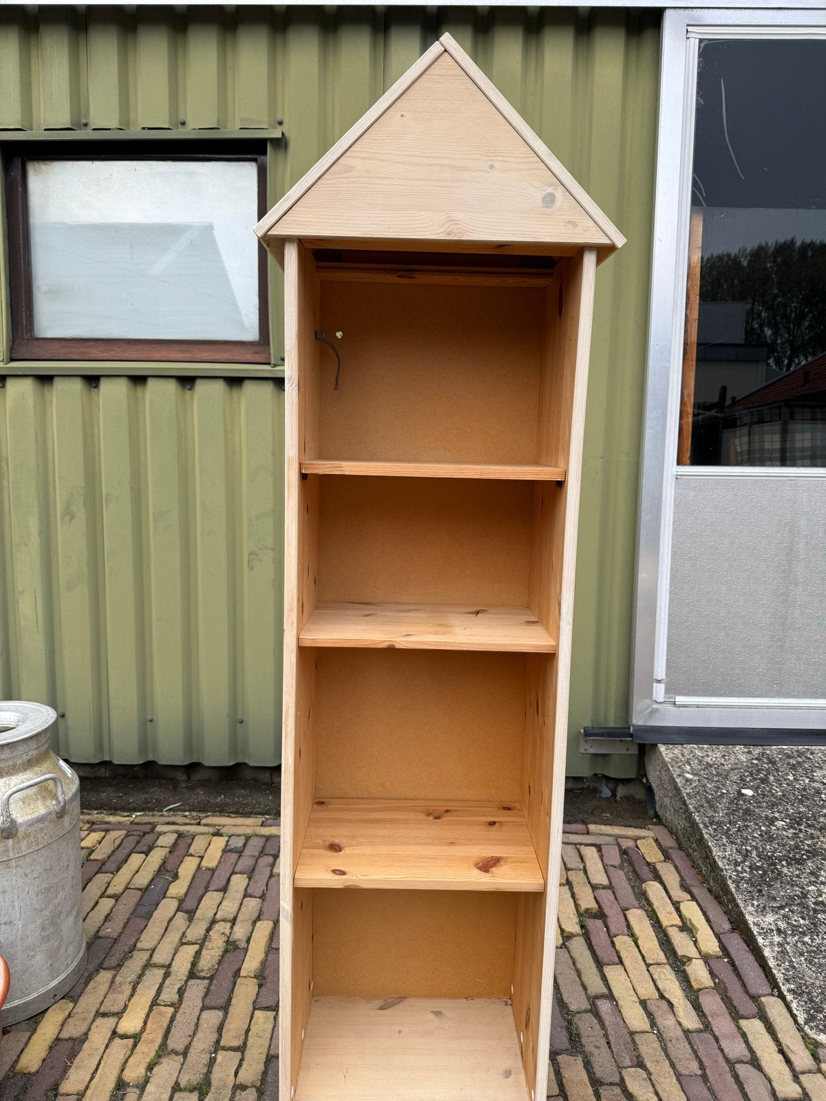 Hema Kinderkastjes (2x): Blank Hout & Wit met Deur, Ophalen, Gebruikt, 105 cm of meer, Minder dan 50 cm