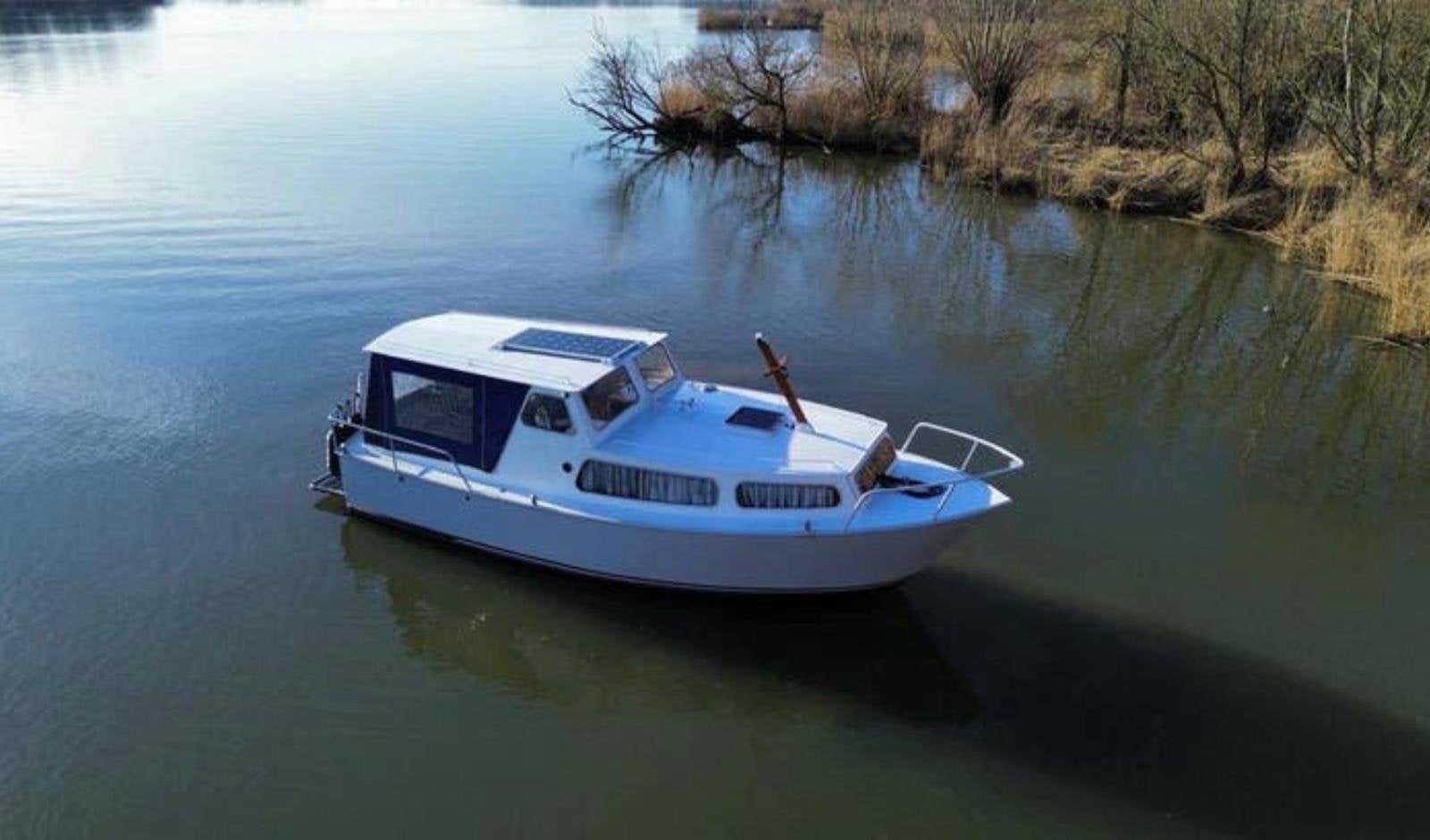 Te koop , mooie stalen kruiser, Watersport en Boten, Binnenboordmotor, Diesel, Kruiser, Zo goed als nieuw