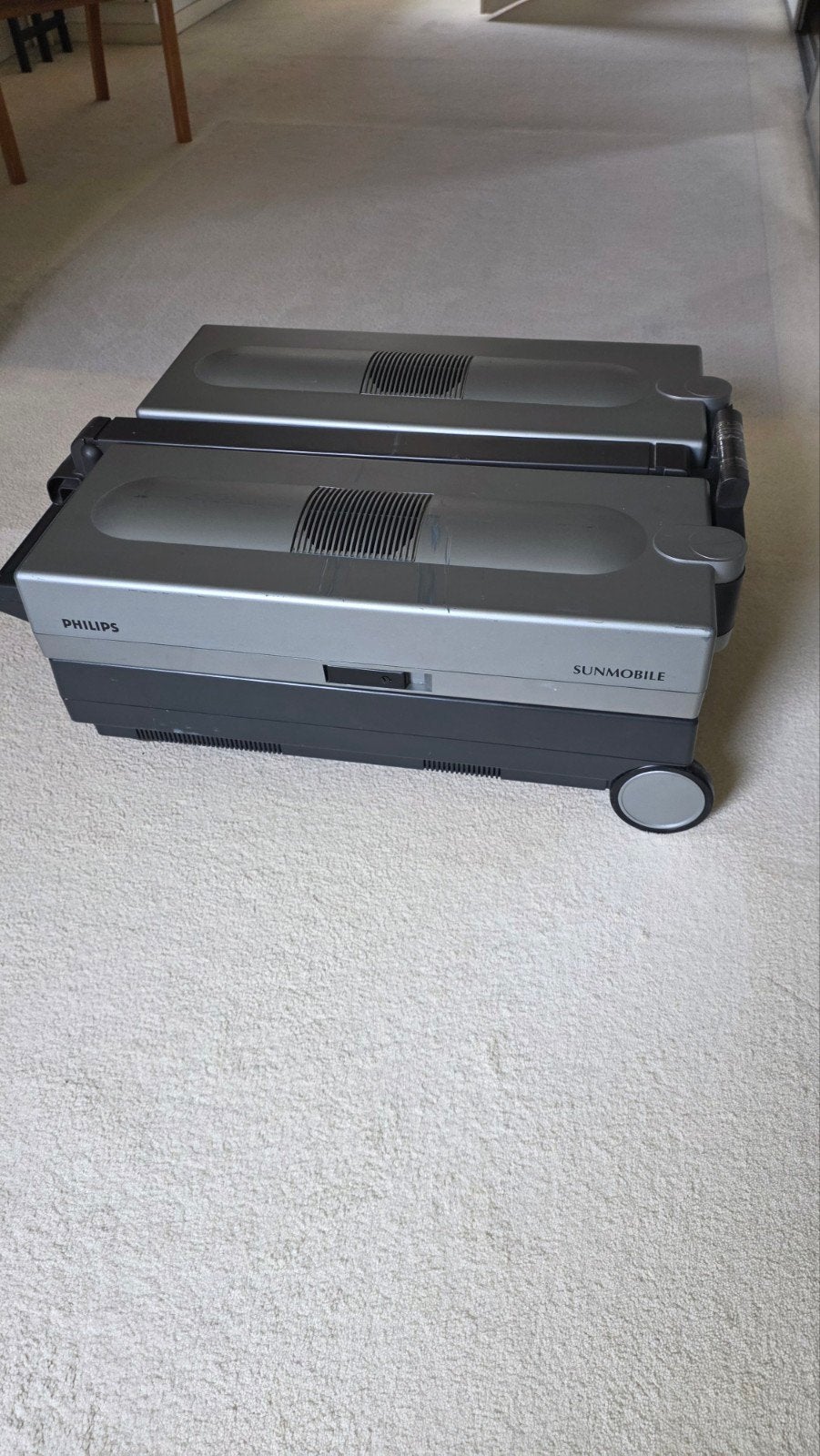 Philips Sunmobile HP 3701 Zonnebank, Witgoed en Apparatuur, Zonnebanken en Gezichtsbruiners, Ophalen, Zo goed als nieuw, Zonnebank dubbelzijdig