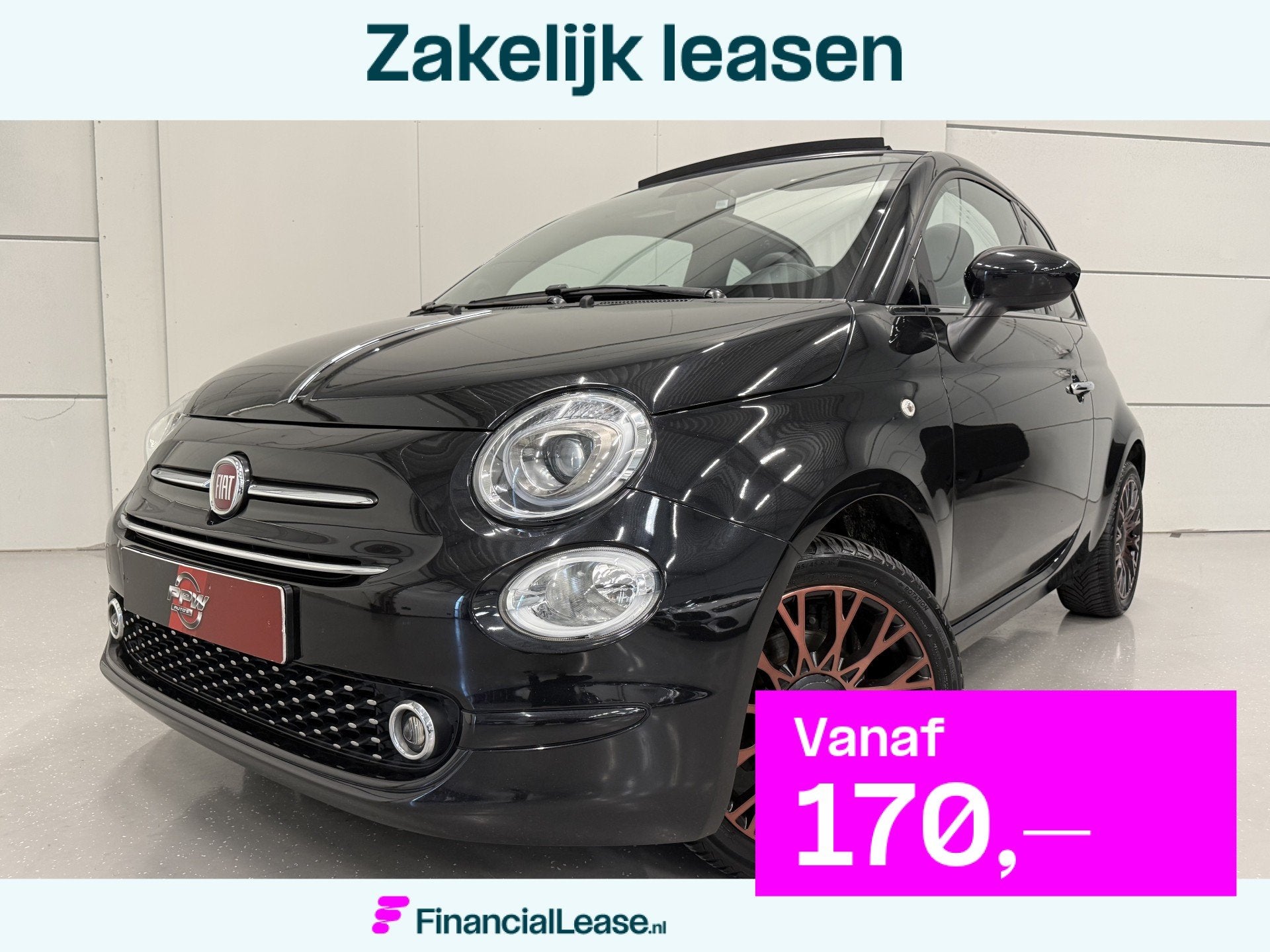 Fiat 500C 1.2 Edition "120th" LED/CARPLAY/VIRTUAL/16"COPPER/, Voorwielaandrijving, Stof, Gebruikt, 4 cilinders