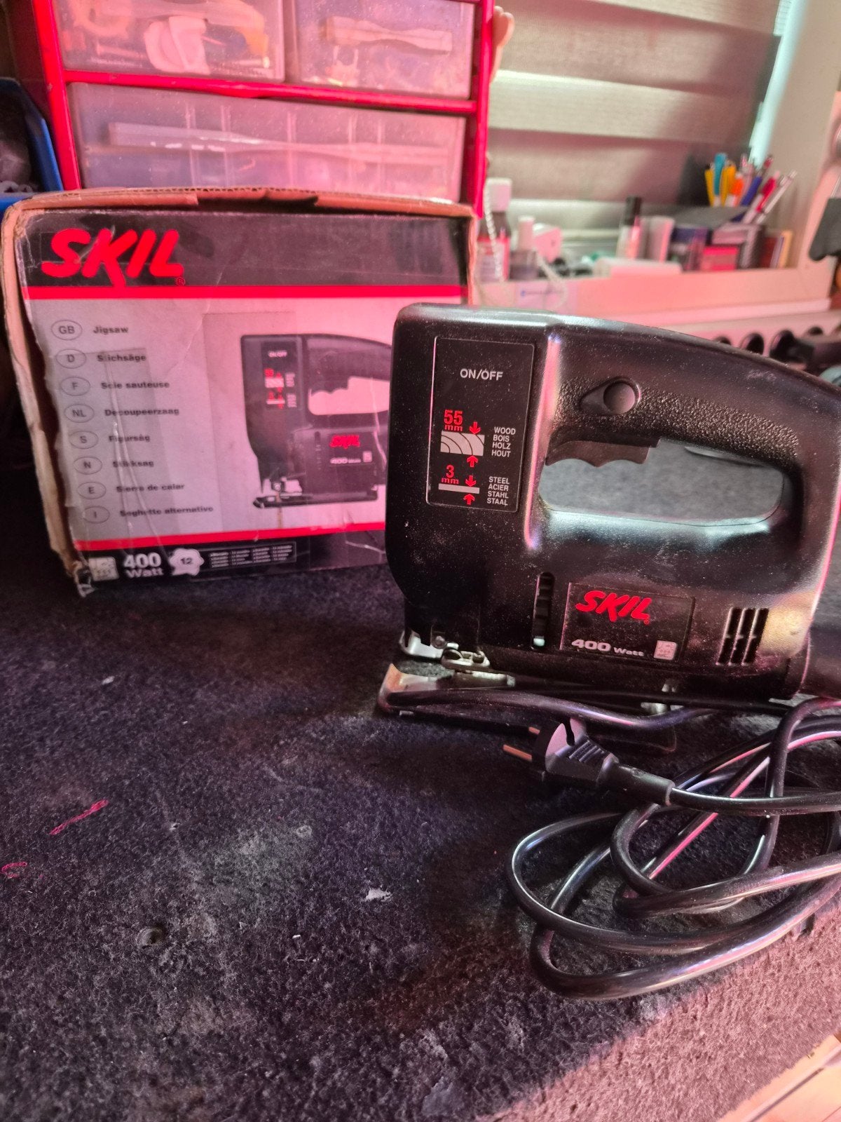 Skil Decoupeerzaag en Boormachine - 400W & 550W, Ophalen of Verzenden, Gebruikt, 400 tot 600 watt, Overige typen