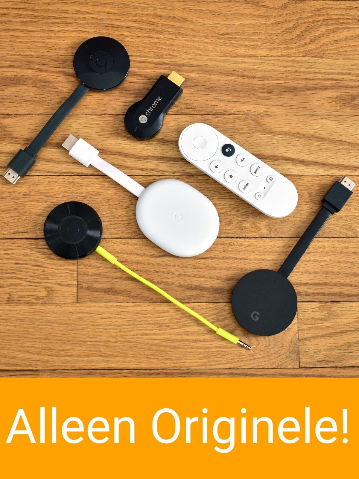 Google Chromecast — V1 – V2 – HD/4K met Google TV – Audio, Audio, Tv en Foto, Mediaspelers, Ophalen of Verzenden, Zo goed als nieuw