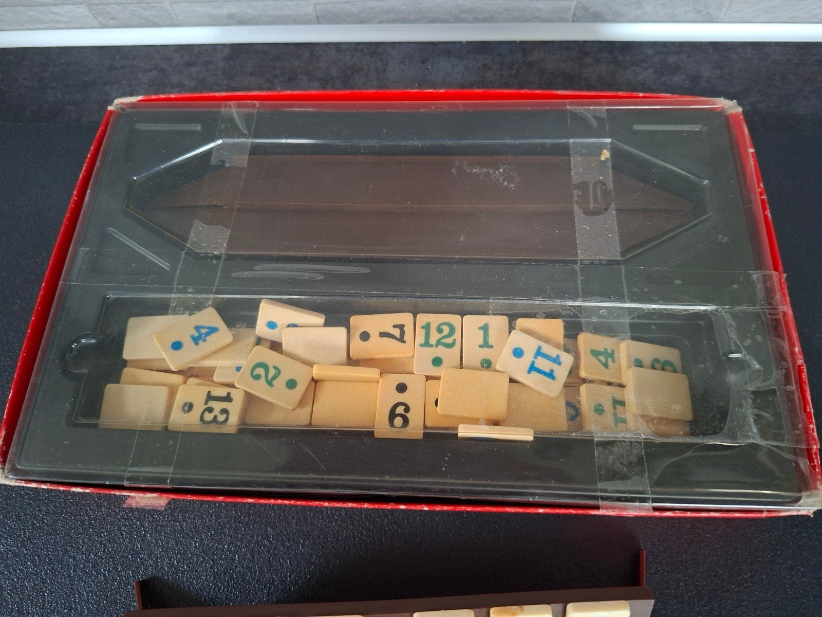Rummikub  Peri Spiele vintage met plankjes en compleet, Drie of vier spelers, Ophalen of Verzenden, Gebruikt