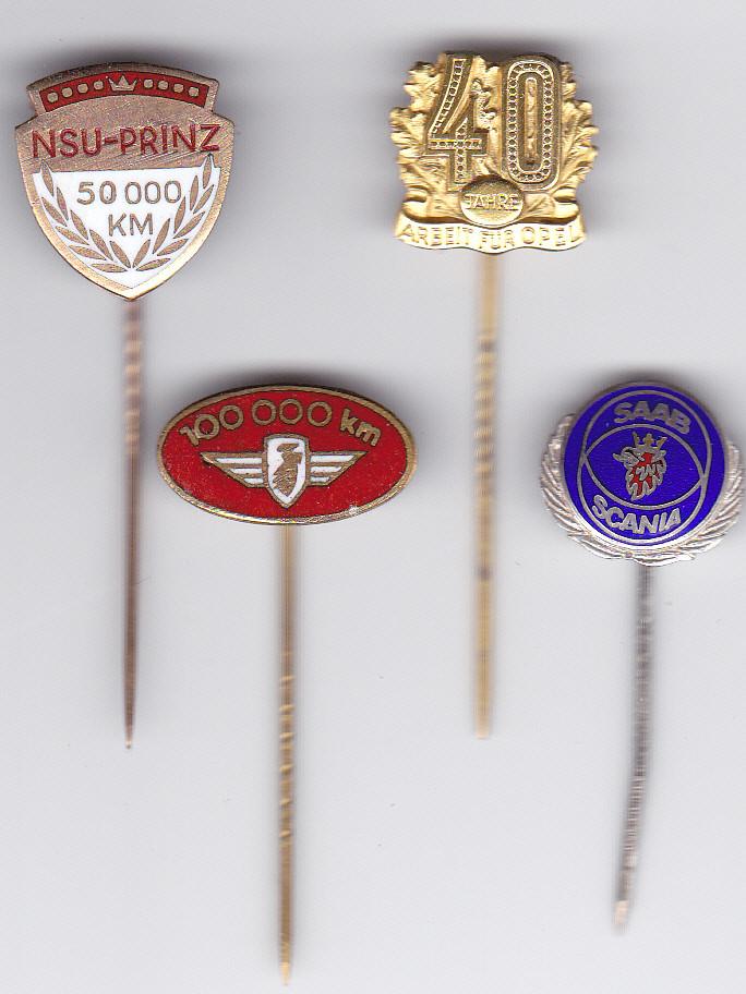 AUTOMERKEN-JULILEUMspelden., Verzamelen, Speldjes, Pins en Buttons, Verzenden, Gebruikt, Transport, Speldje of Pin
