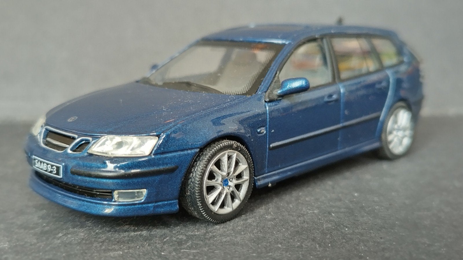 Saab 9-3 Aero sportwagon 1:43 Newray Cararama Pol, Overige merken, Auto, Verzenden, .