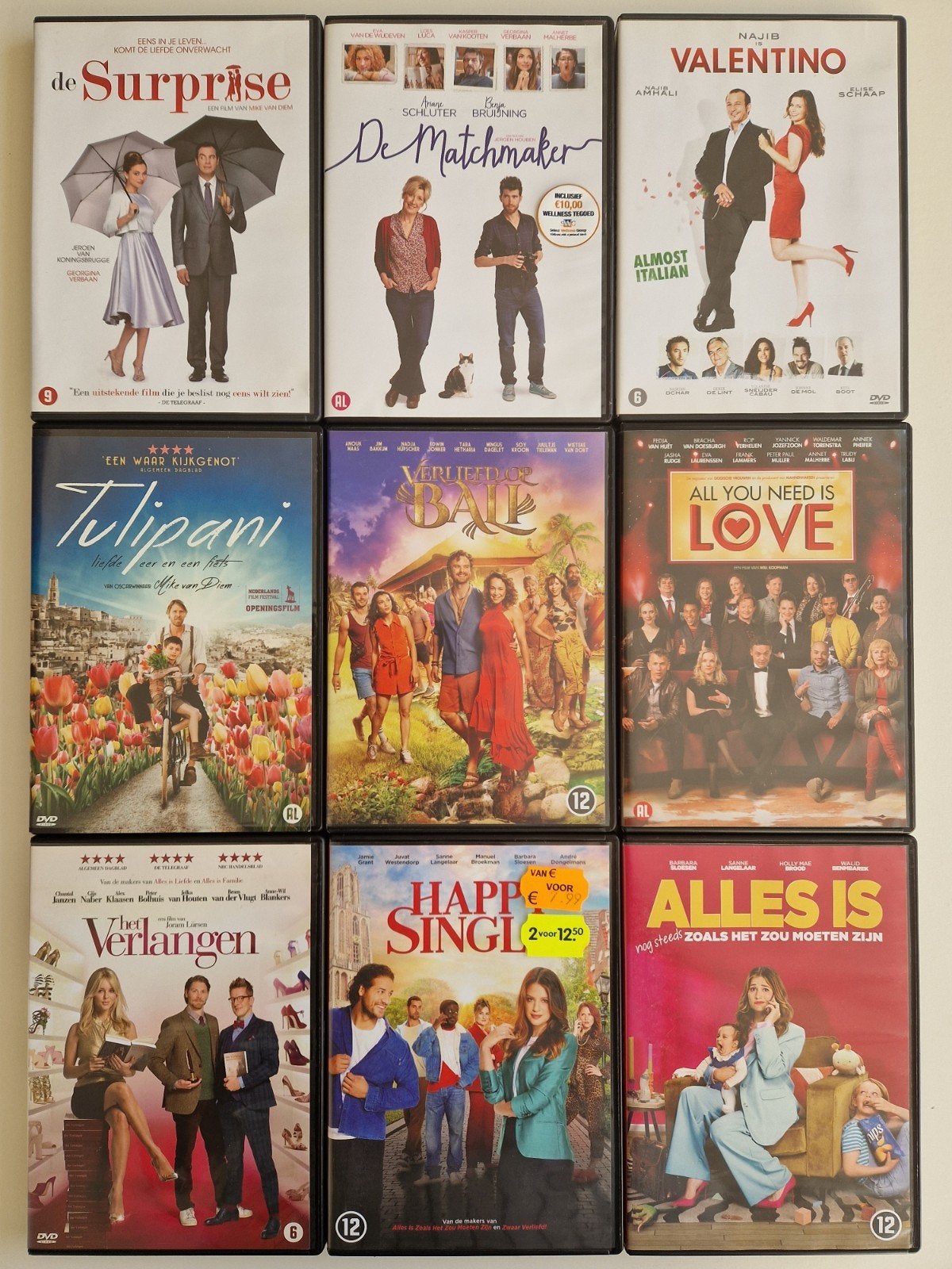 NL Romantisch Komedie DVD Pakket, Verzenden, Zo goed als nieuw, Romantiek