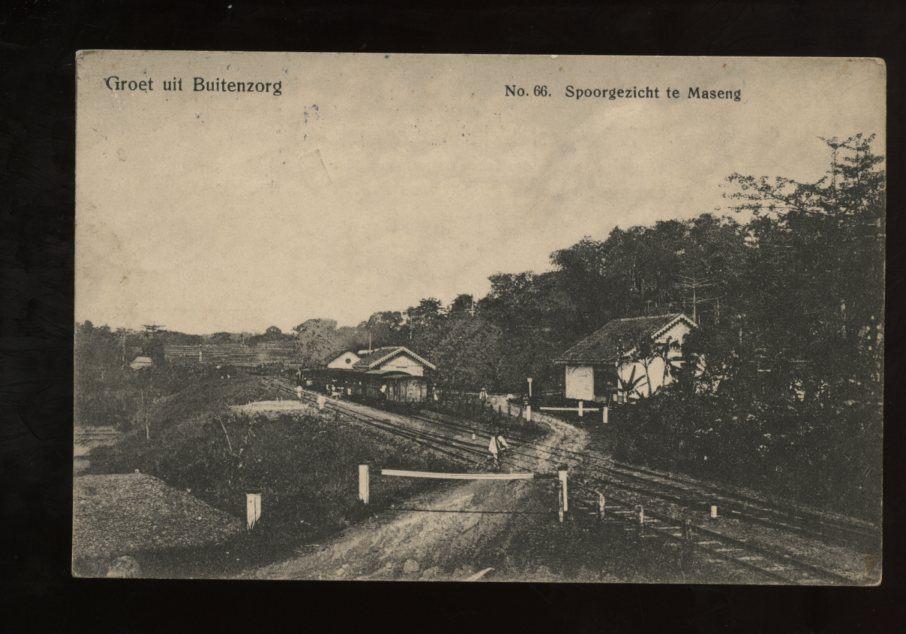 Ned. Indië  1910 Railway station Maseng (31-61), Ophalen, Voor 1920, Buiten Europa