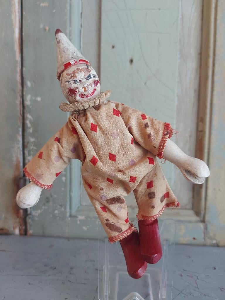 Antieke Schoenhut Circus Clown  - humpty dumpty, Ophalen of Verzenden