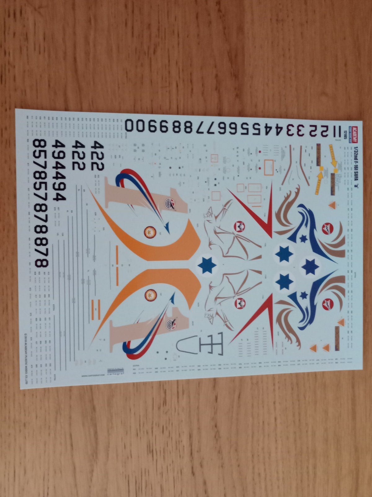 1/32 F-16I decals, Hobby en Vrije tijd, Overige merken, Nieuw, Ophalen of Verzenden, Groter dan 1:72