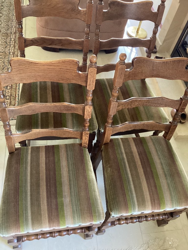 4 eetkamer stoelen, Huis en Inrichting, Stoelen, Ophalen, Overige kleuren, Zo goed als nieuw, Vier
