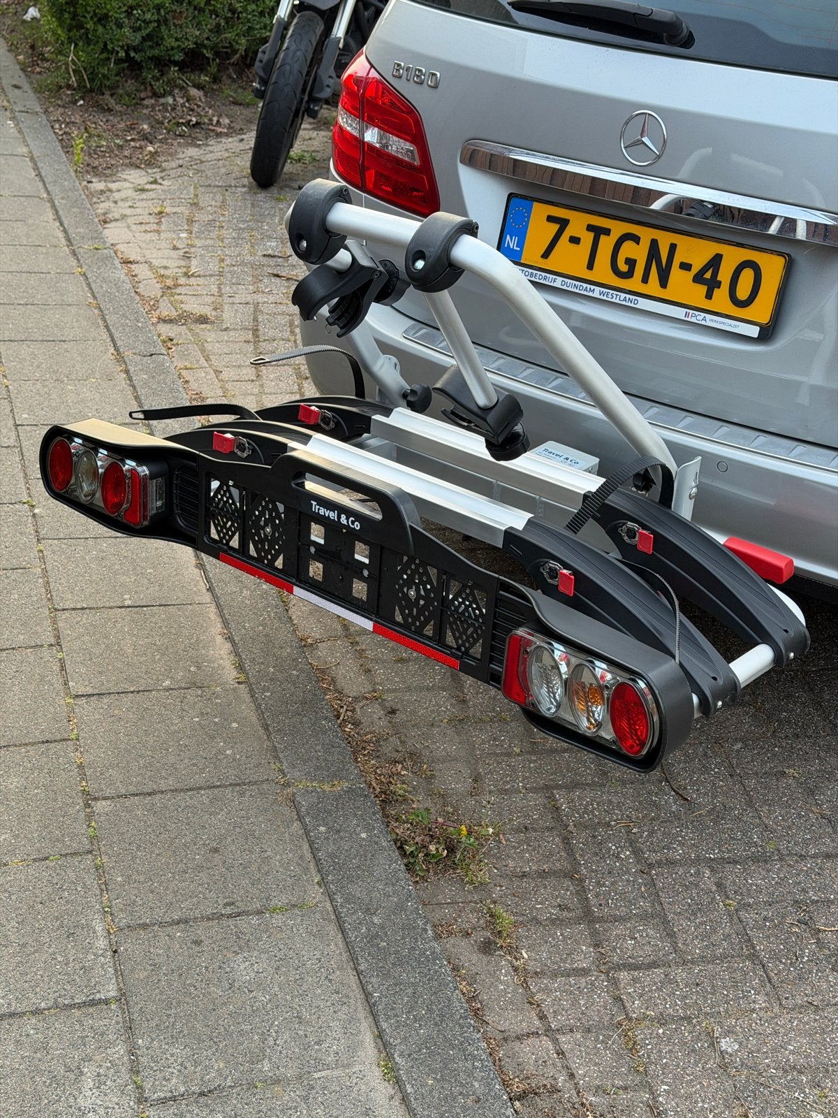 Travel & Co II Trekhaak Fietsendrager voor 2 fietsen, Auto diversen, Ophalen, 2 fietsen, Zo goed als nieuw, Trekhaakdrager