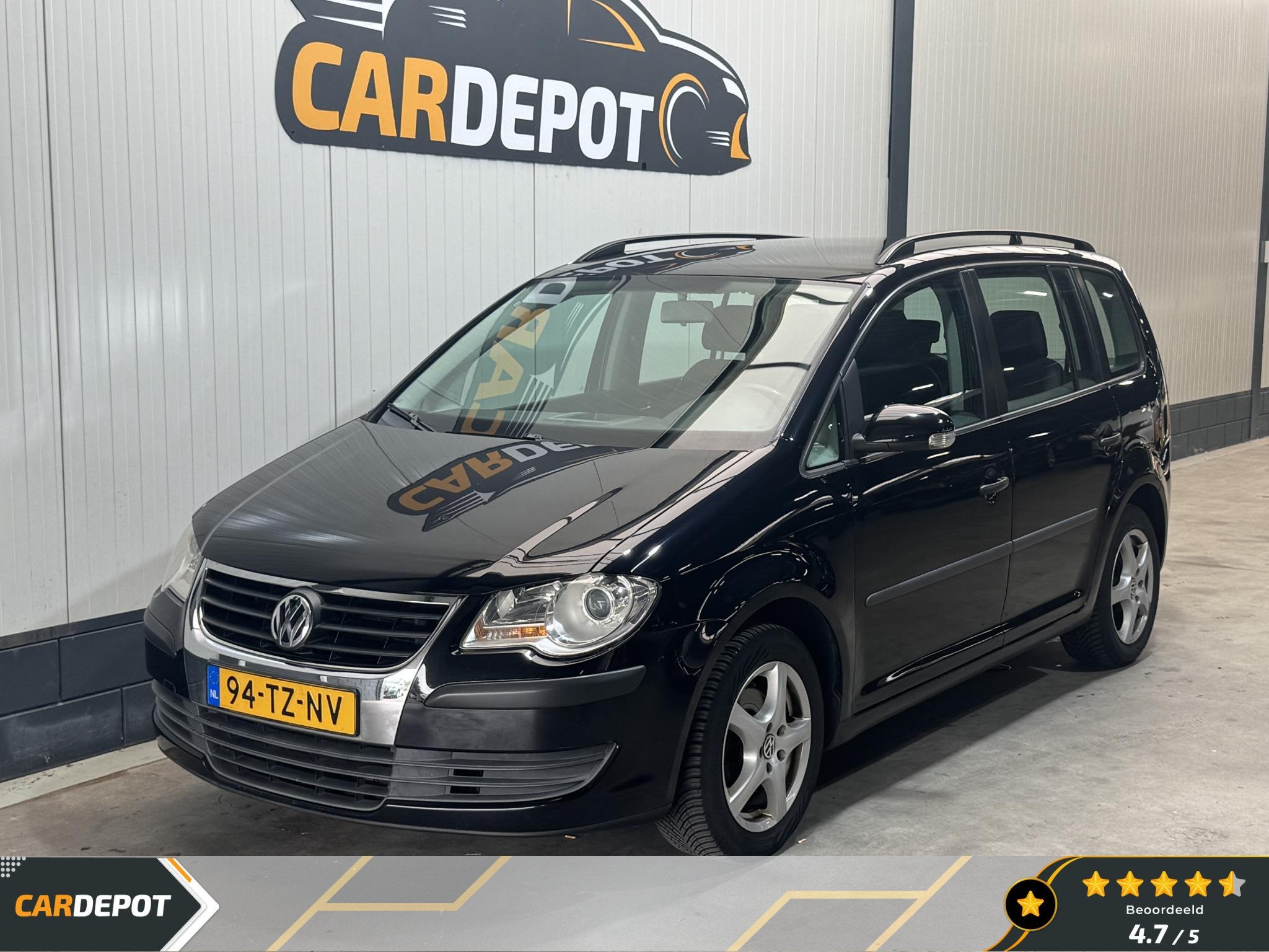 Volkswagen Touran 1.4 TSI Optive, Voorwielaandrijving, Stof, Gebruikt, Zwart