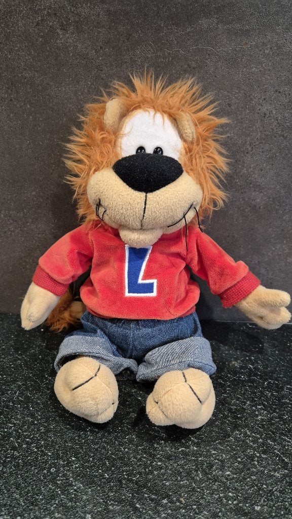 Loeki de Leeuw knuffel Basis Rood, 32cm. 5A13