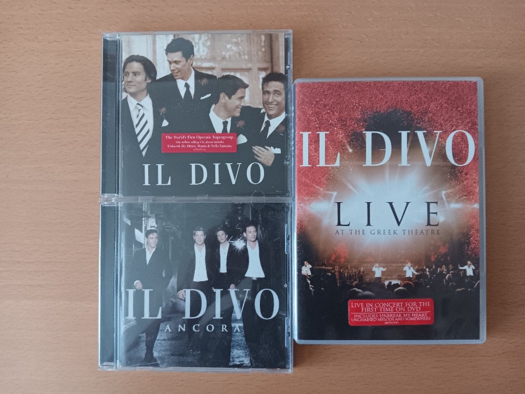 2 Prachtige originele CD's van "IL DIVO " plus 1 mooie DVD, Cd's en Dvd's, Ophalen of Verzenden, Gebruikt