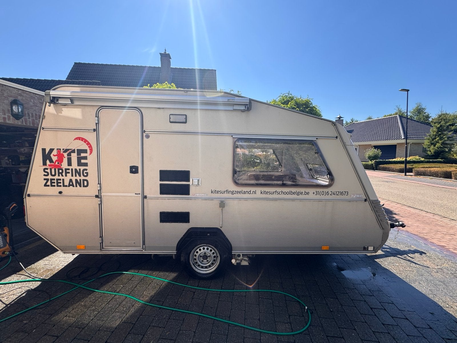 Kip Grey-Line 40EK Caravan met zonnepaneel en mover, Rondzit, Kip, 750 - 1000 kg, Particulier