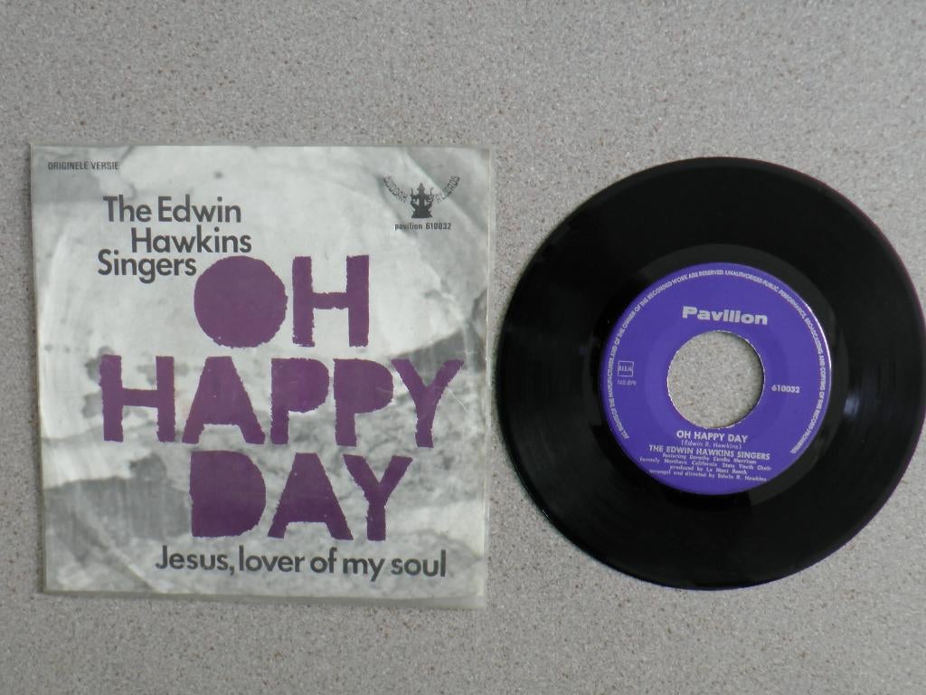 Edwin Hawkins Singers - Oh happy day VINYL SINGLE, Cd's en Dvd's, Vinyl Singles, Gebruikt, 7 inch, Single, Religie en Gospel