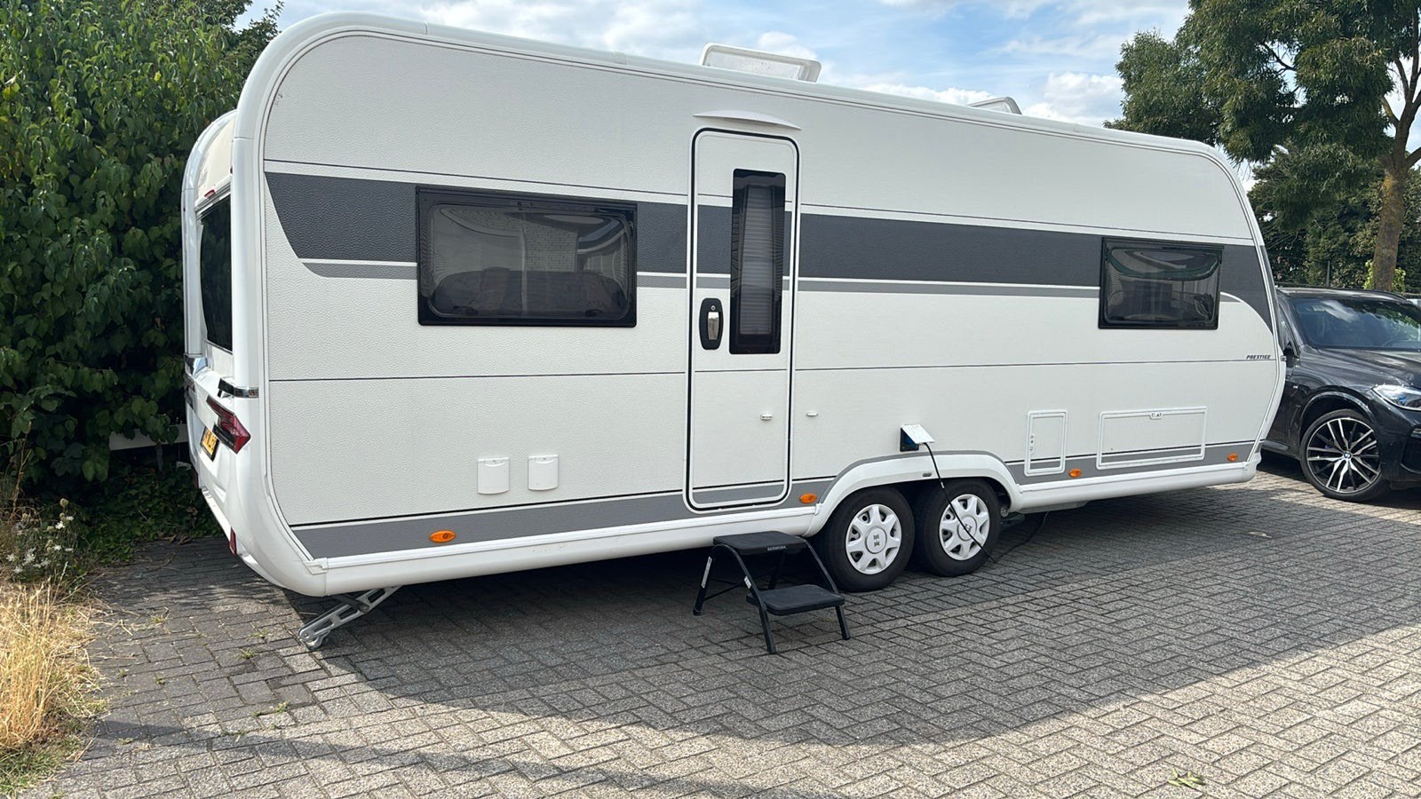 Hobby prestige 620CL ALS NIEUW!airco,dubbele mover&voortent, Caravans en Kamperen, Caravans, Rondzit, Hobby, 7 tot 8 meter, Particulier
