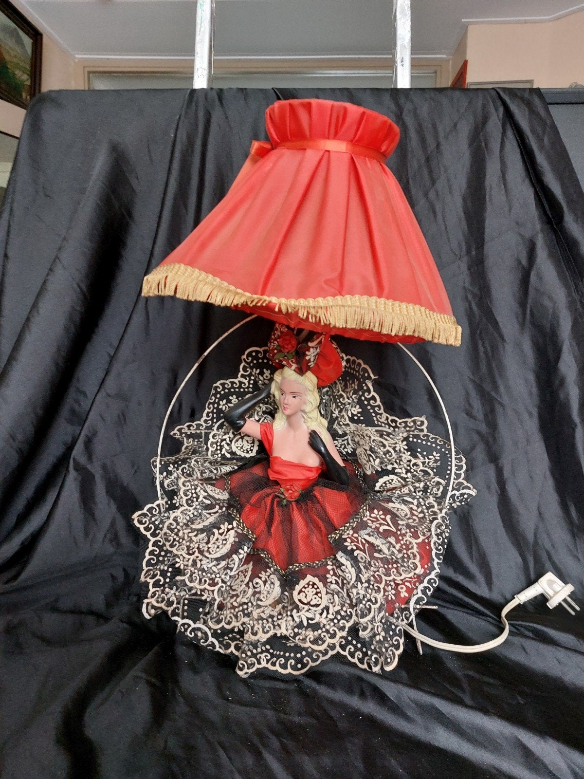 Bourdoir lamp 1920 - 1950, Antiek en Kunst, Antiek | Lampen, Ophalen of Verzenden