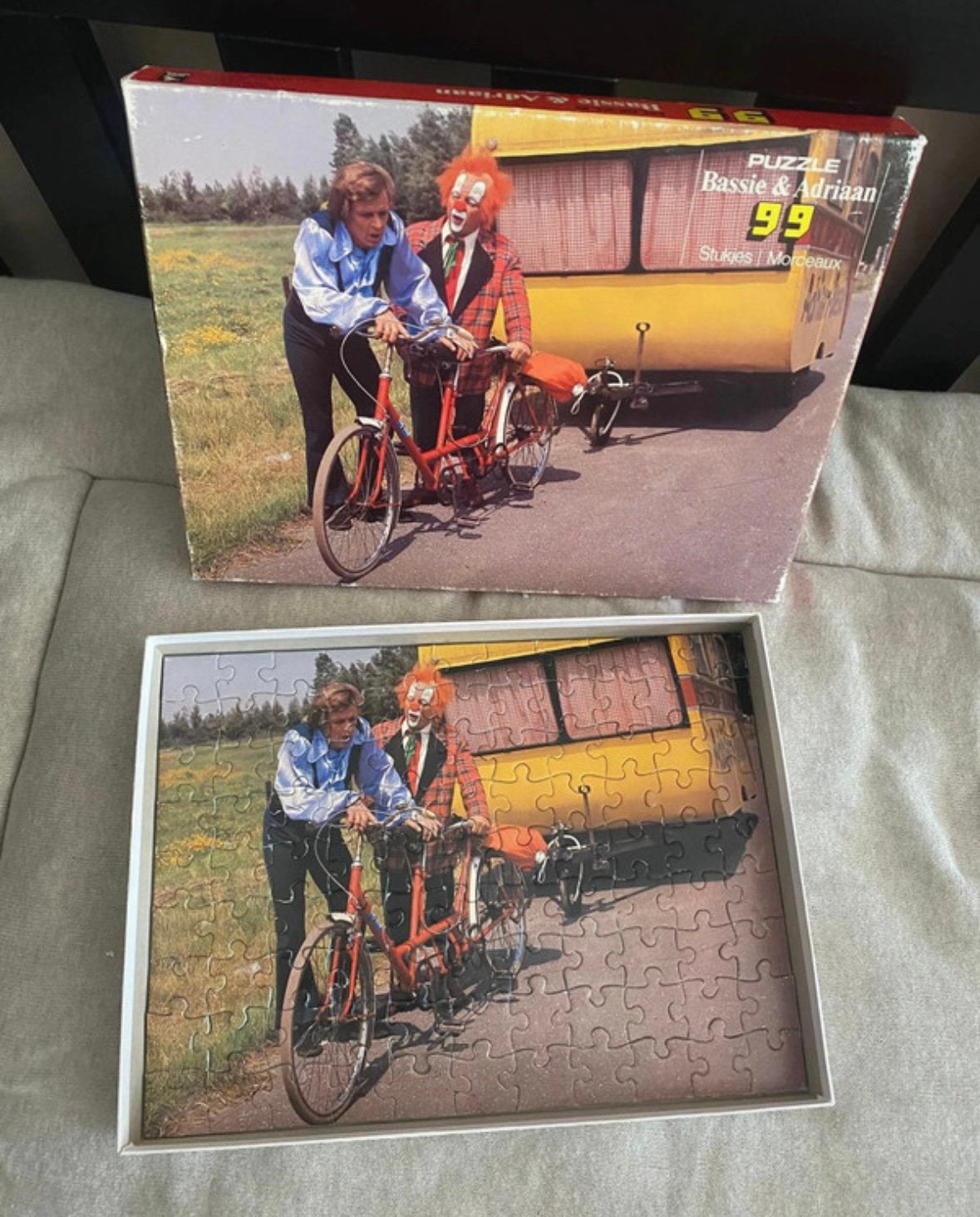 Bassie en Adriaan puzzel, Ophalen of Verzenden, Minder dan 500 stukjes, Zo goed als nieuw