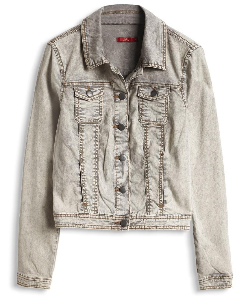 Esprit beige grijs jeansjack spijkerjas denim jas jack mt S, Nieuw, Ophalen of Verzenden, Maat 36 (S), Grijs