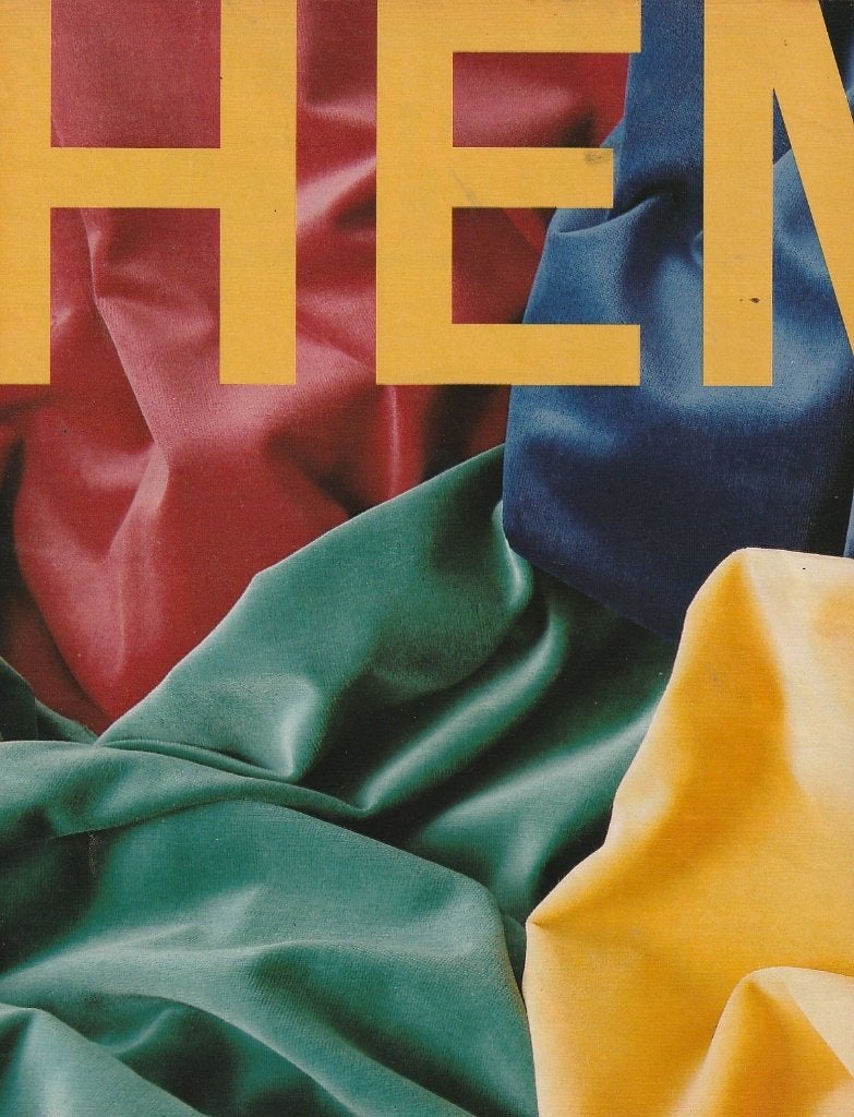 Retro reclame 1993 Hema velours gordijnen in 28 kleuren, Verzenden, Overige typen