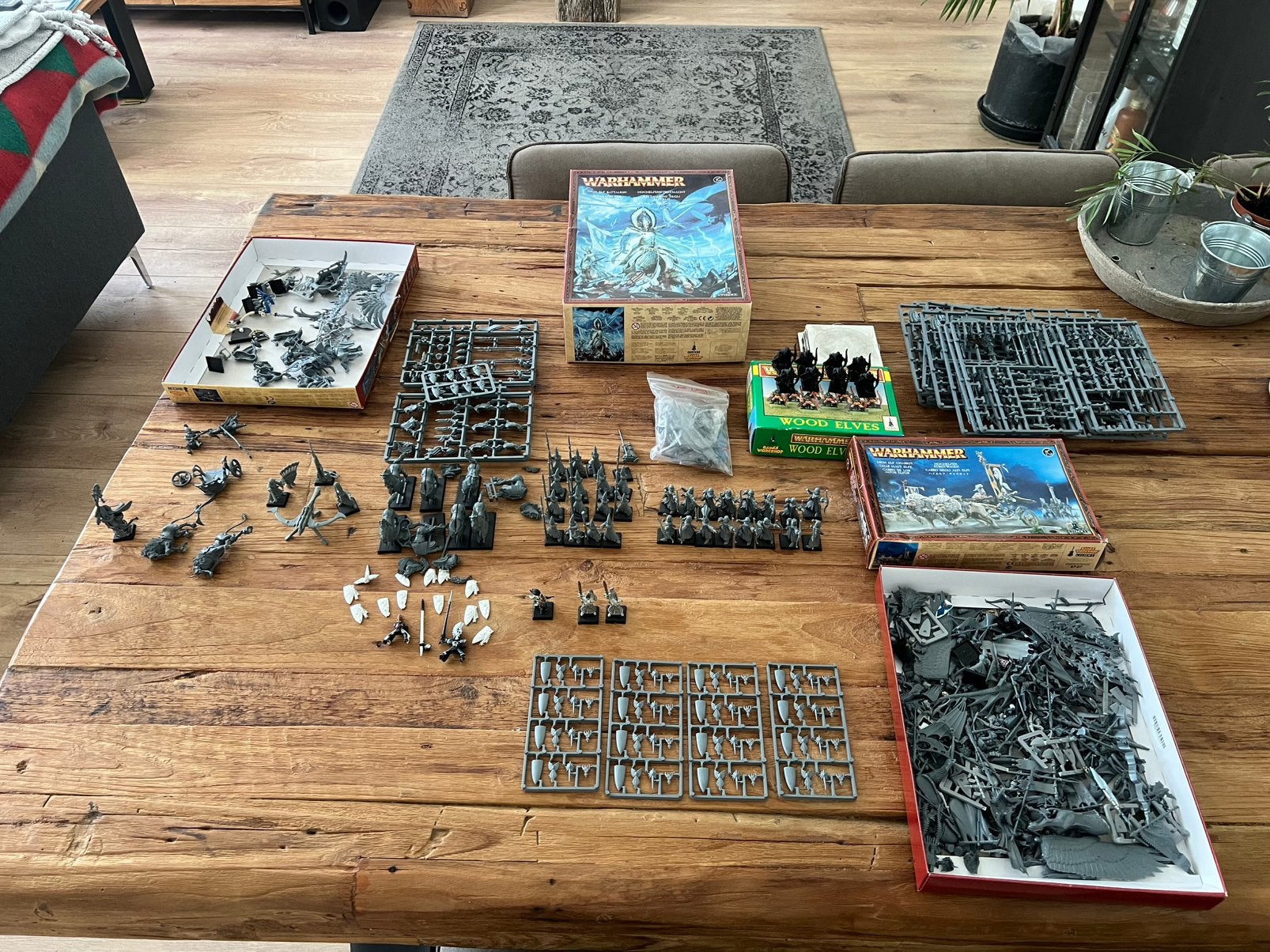 High Elf Battalion + uitbreiding en bits., Hobby en Vrije tijd, Ophalen of Verzenden, Zo goed als nieuw