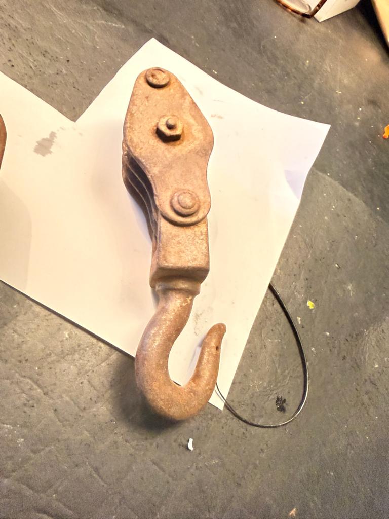 Vintage 3 schijfs katrollen, Ophalen of Verzenden